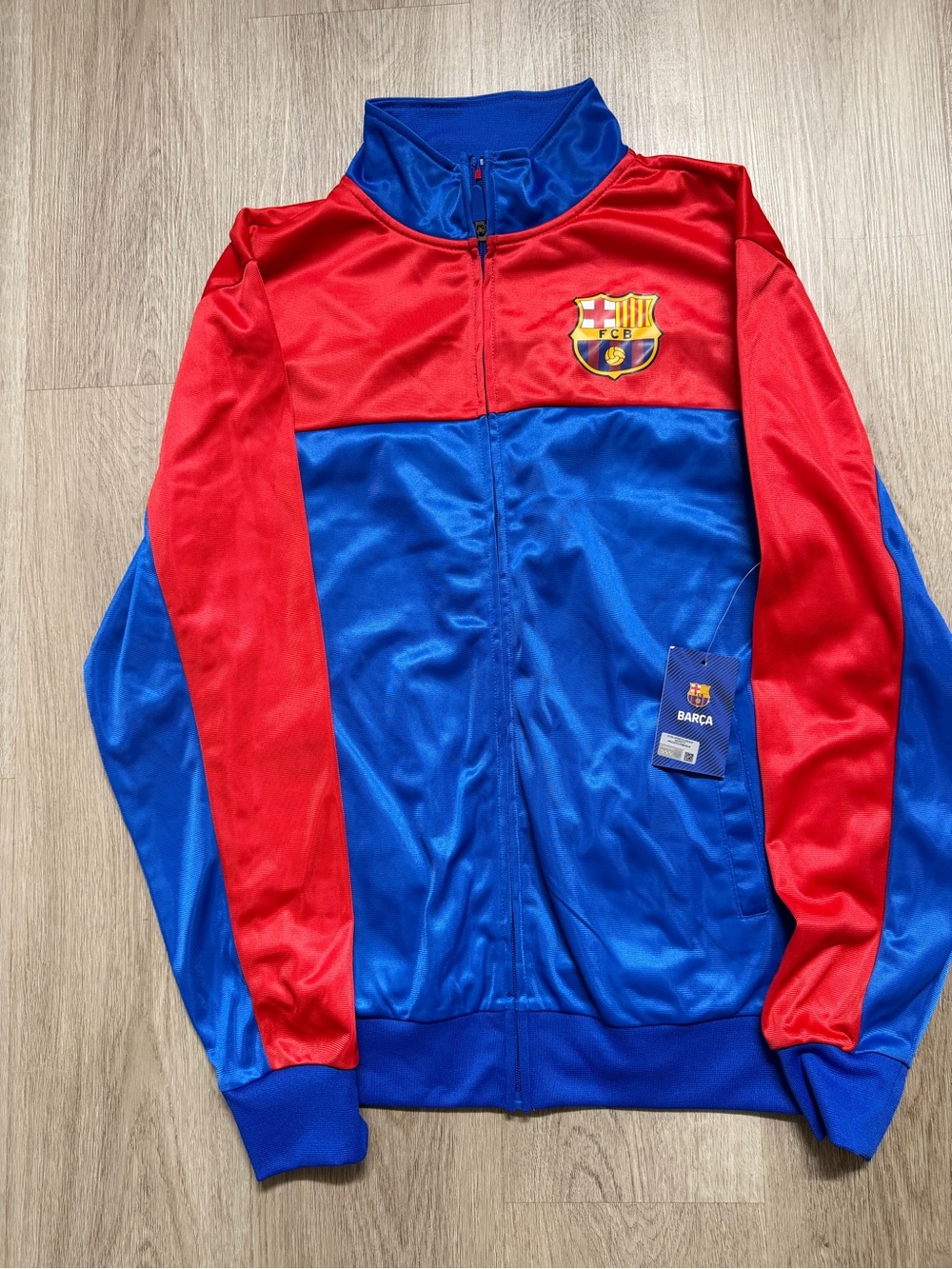 FC Barcelona Men's Red & Blue Performance Track Jacket